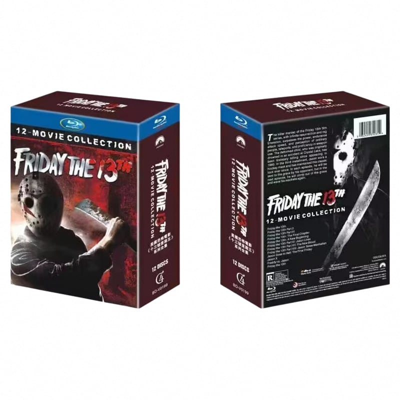 「13日の金曜日」（Friday the 13th）シリーズ作品集 名作映画コレクション12作品集 ブルーレイディスク 全26枚セット 海外盤 - 華流グッズストア