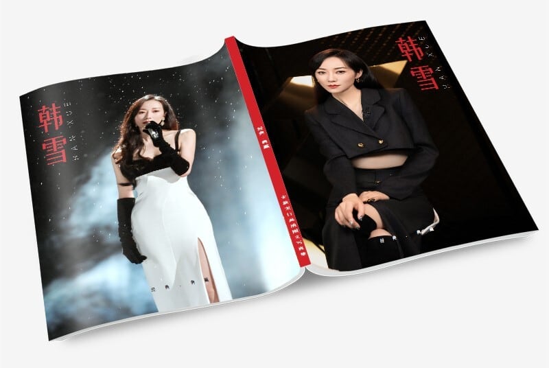 中国俳優『韓雪（ハン・シュエ）』写真集1冊 A4ポスター4枚 しおり4枚 LOMOカード10枚 - 華流グッズストア