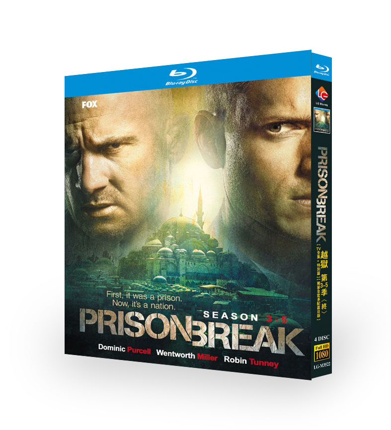 美剧「プリズン・ブレイク シーズン3-5」 日本語字幕ブルーレイ[Blu-ray-BOX] 4-DISC ウェントワース・ミラー ドミニク・パーセル - 華流グッズストア