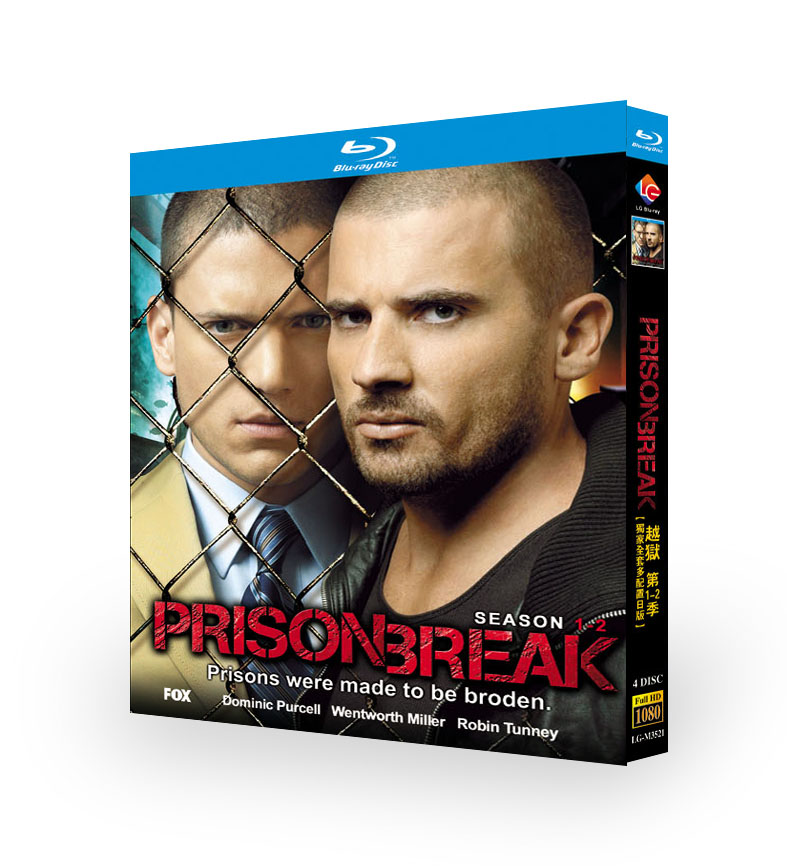 美剧「プリズン・ブレイク シーズン1 -2」 日本語字幕ブルーレイ[Blu-ray-BOX] 4-DISC ウェントワース・ミラー ドミニク・パーセル - 華流グッズストア